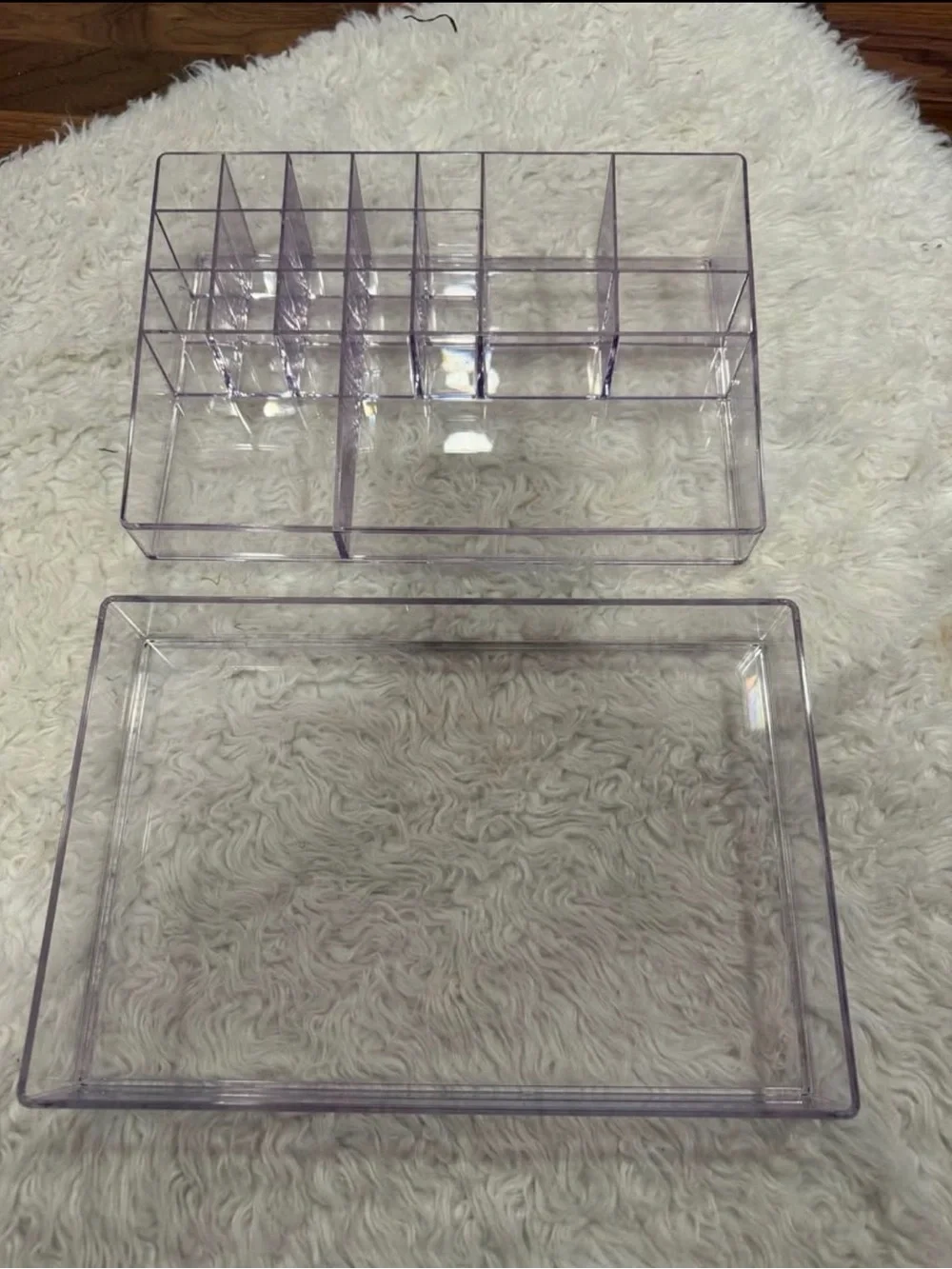 Acrylic Makeup Organizers Set of Two